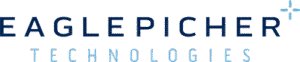 EaglePicher Technologies logo with “EAGLEPICHER” in dark blue uppercase letters and “TECHNOLOGIES” in light blue below, plus a blue geometric symbol on the top right.